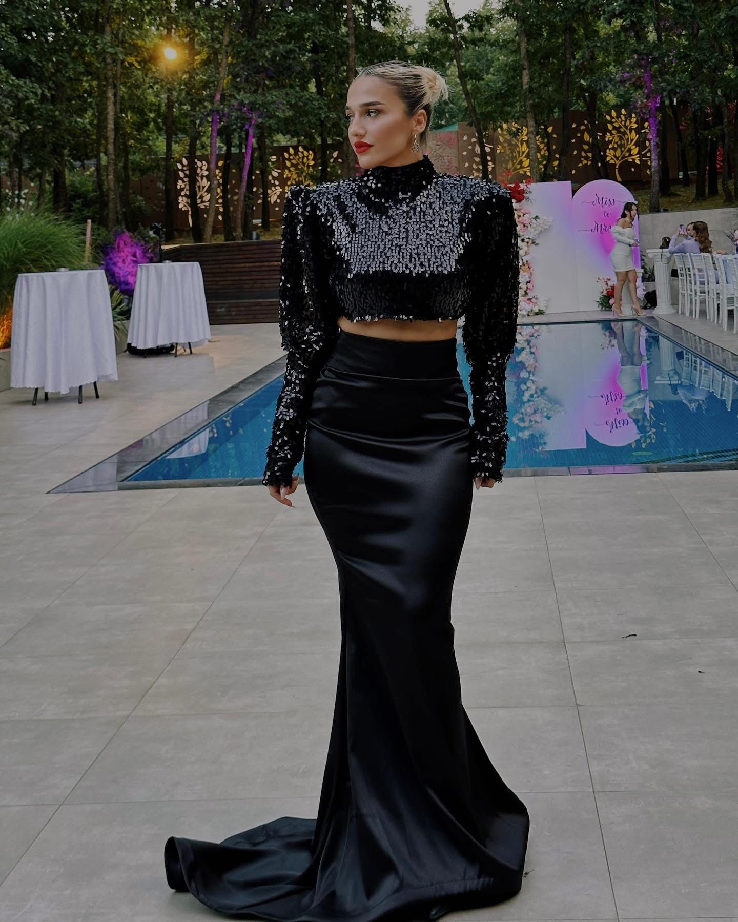 Sequinned Mermaid Dress - BETTINA