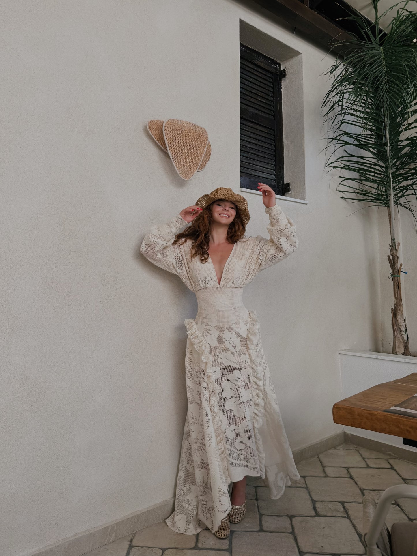 Handmade midi dress