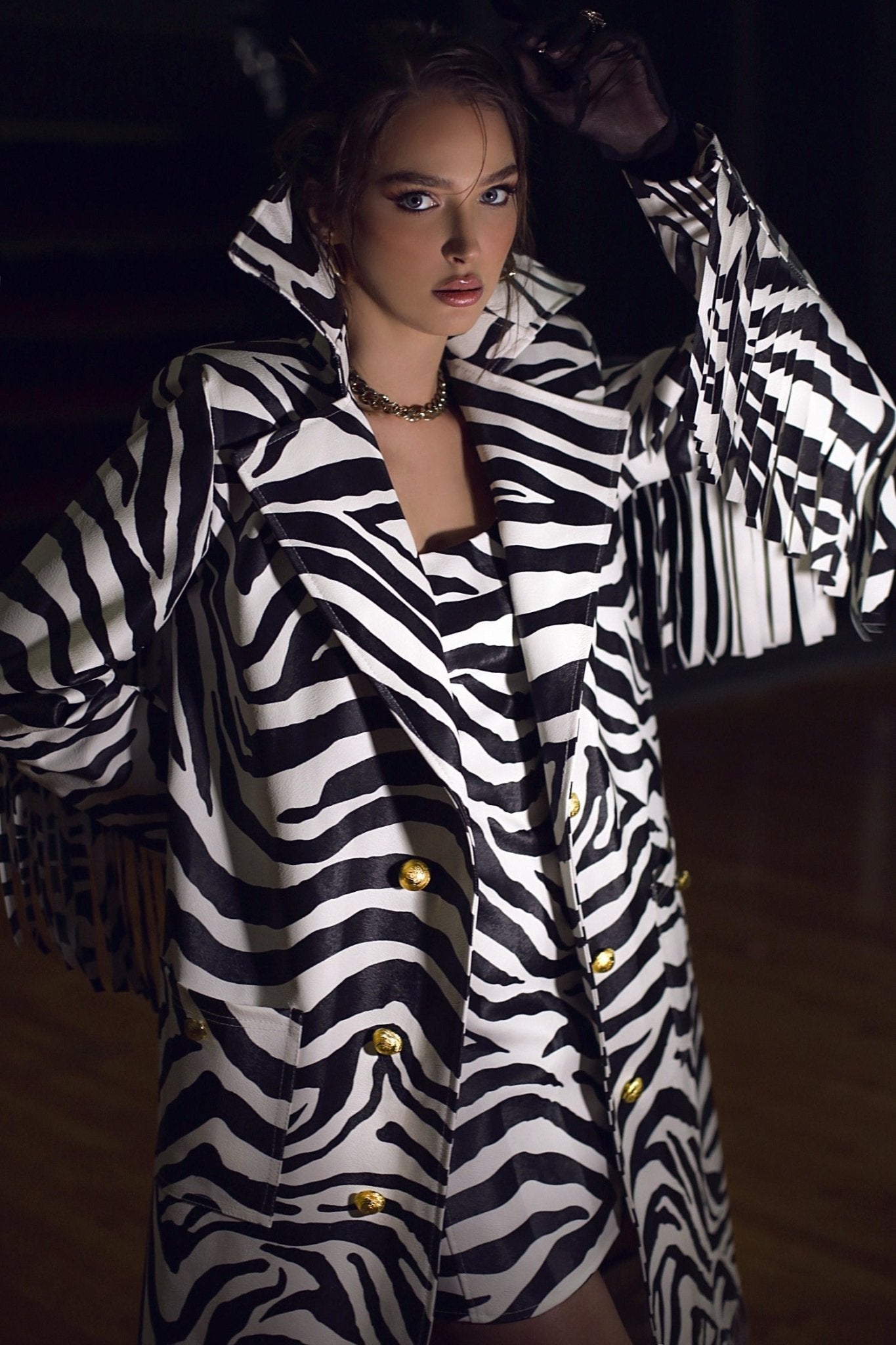 Leather Zebra Set - BETTINA