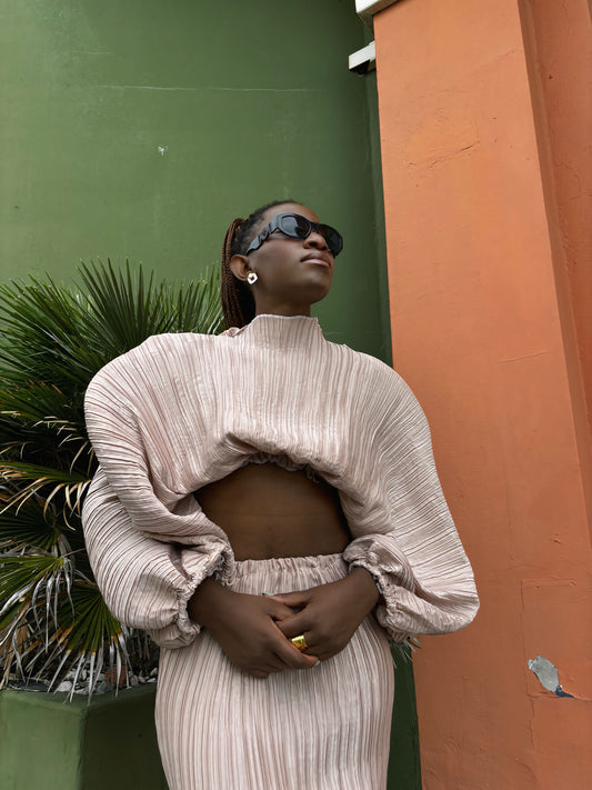 Pleated 3D waves set