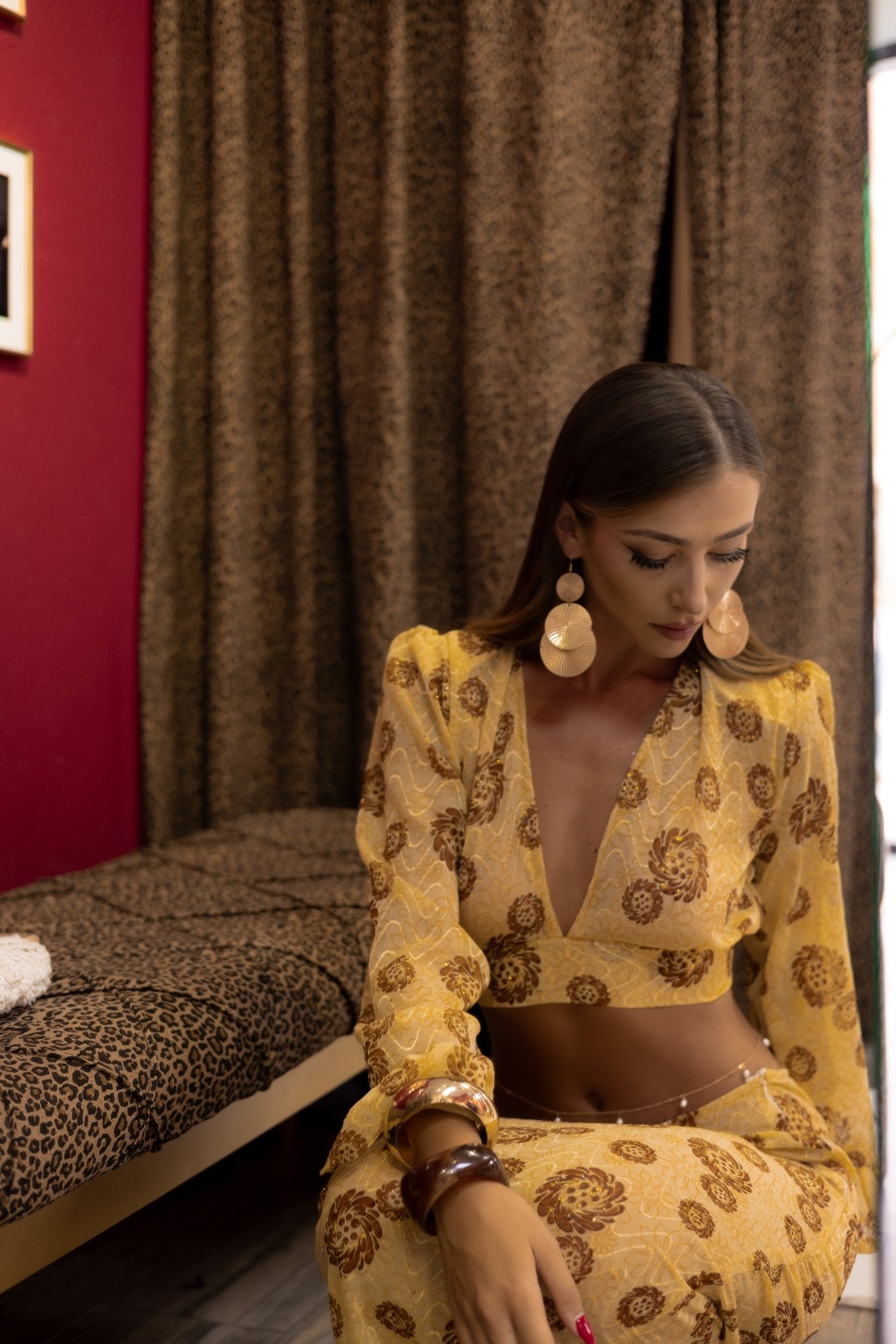 Embroidered Chiffon Set - BETTINA