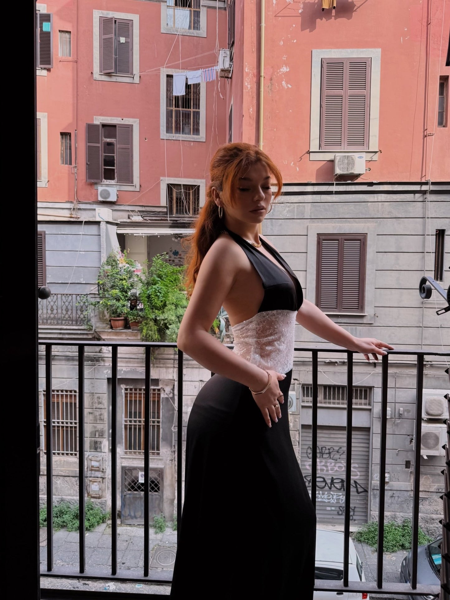 Silky Black Dress - BETTINA