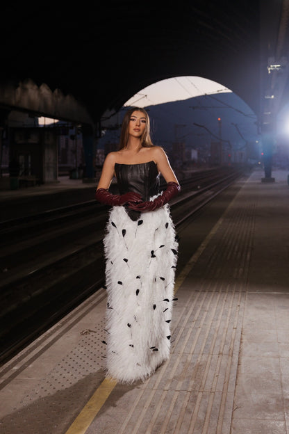 OBSIDIAN PLUME Dress - BETTINA