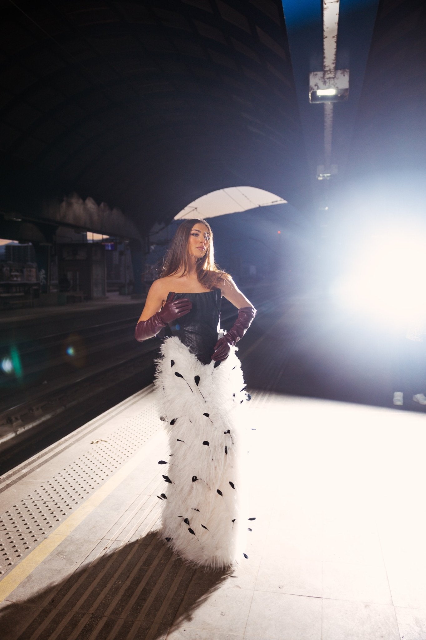 OBSIDIAN PLUME Dress - BETTINA