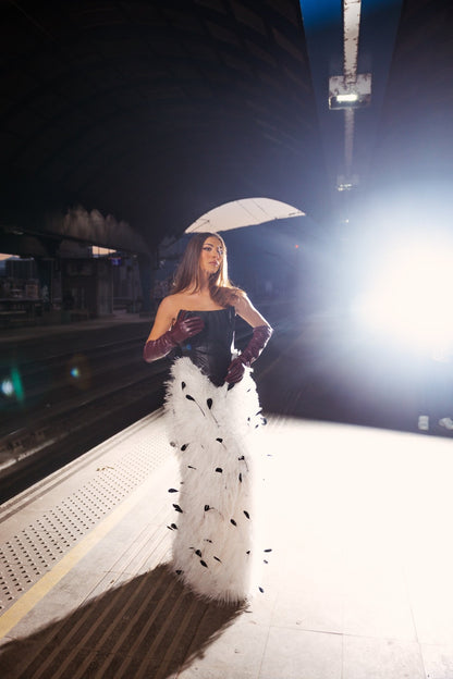 OBSIDIAN PLUME Dress - BETTINA