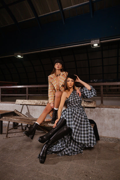 Deliah Assymetric Midi Dress - BETTINA