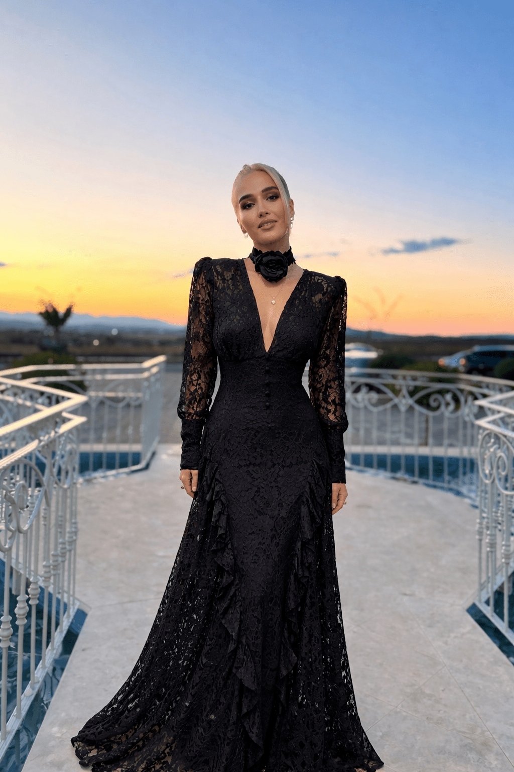 Brielle Lace Midi Dress - BETTINA