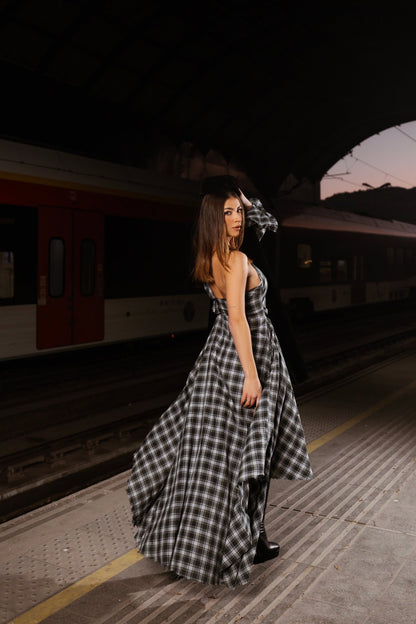 Deliah Assymetric Midi Dress - BETTINA