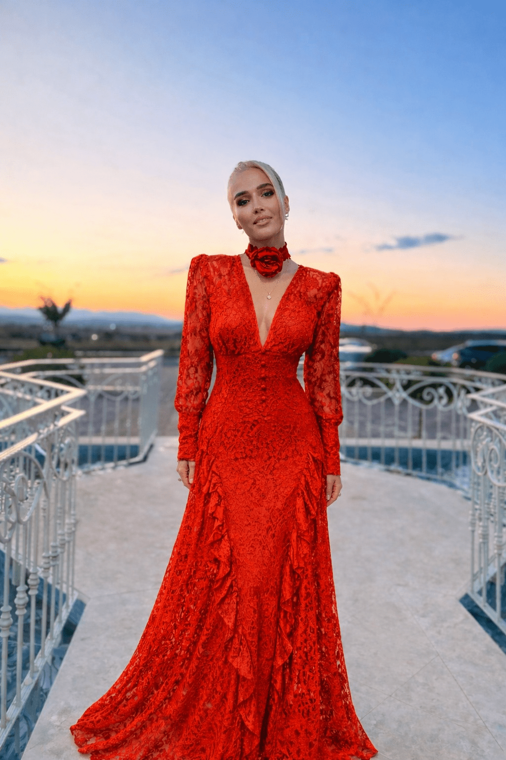 Brielle Lace Midi Dress - BETTINA