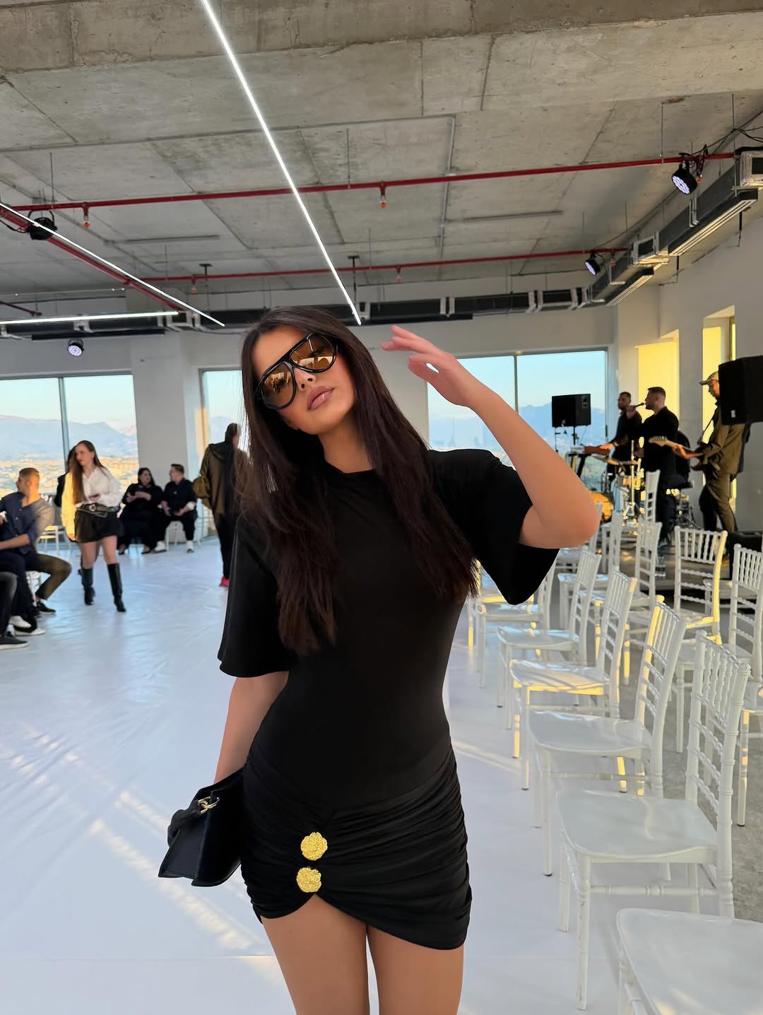 Aura Black Dress - BETTINA