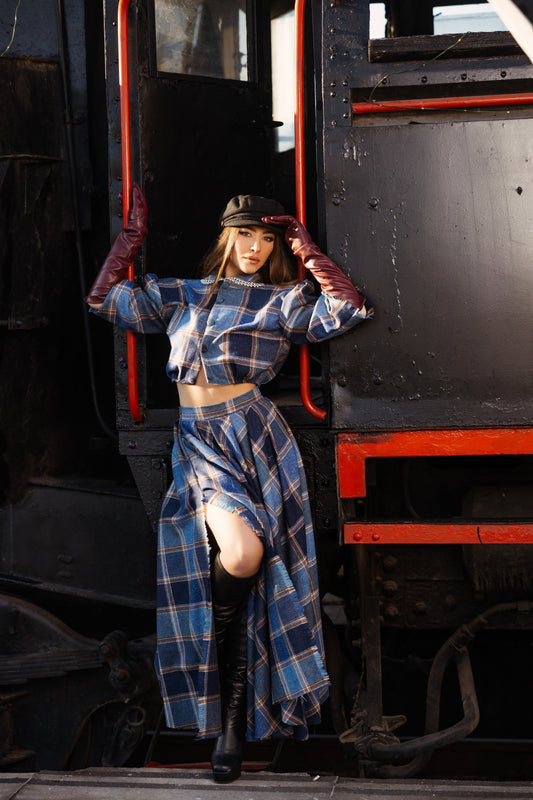 Néssa Midnight Tartan Set - BETTINA