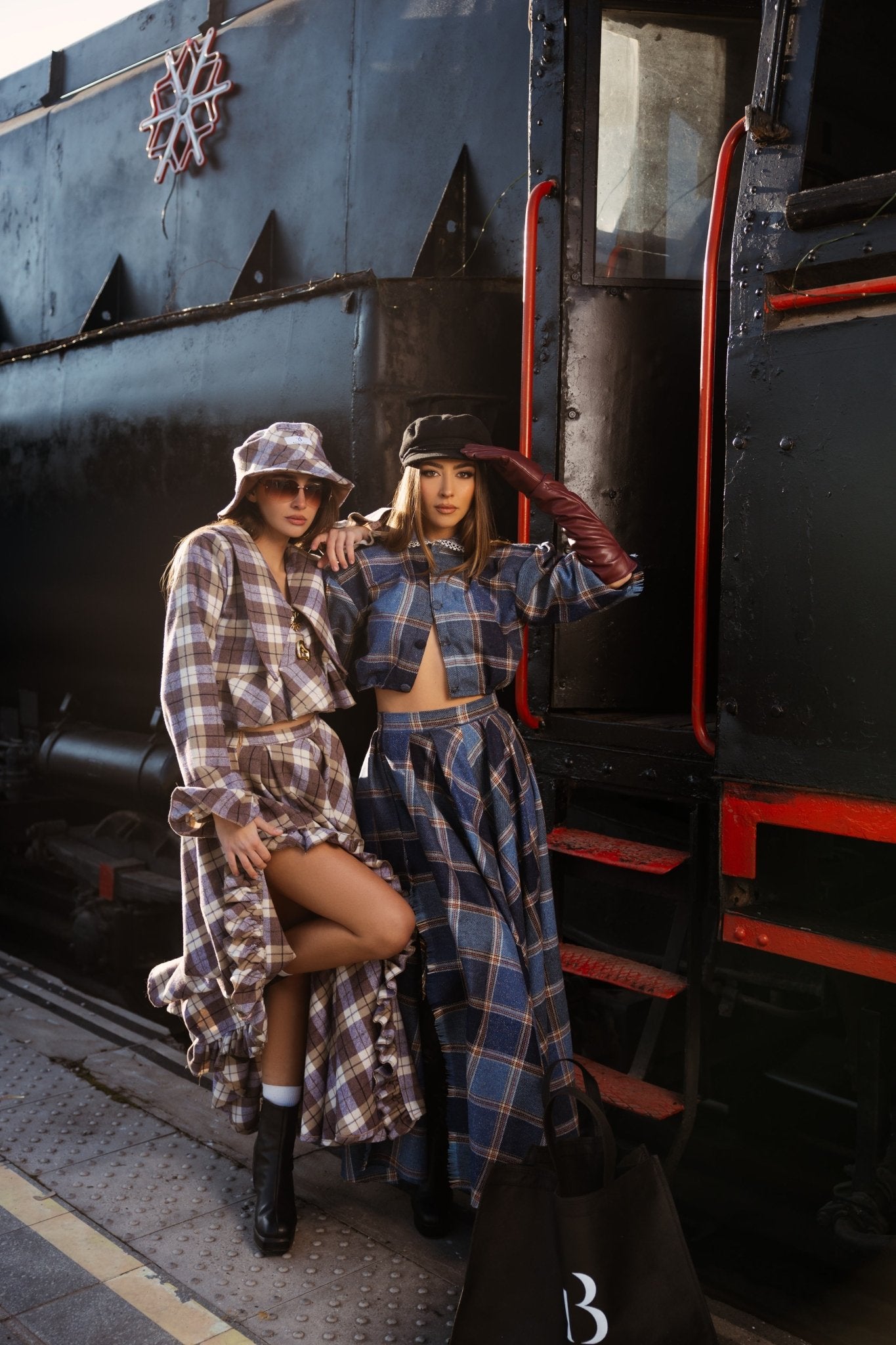 Néssa Midnight Tartan Set - BETTINA