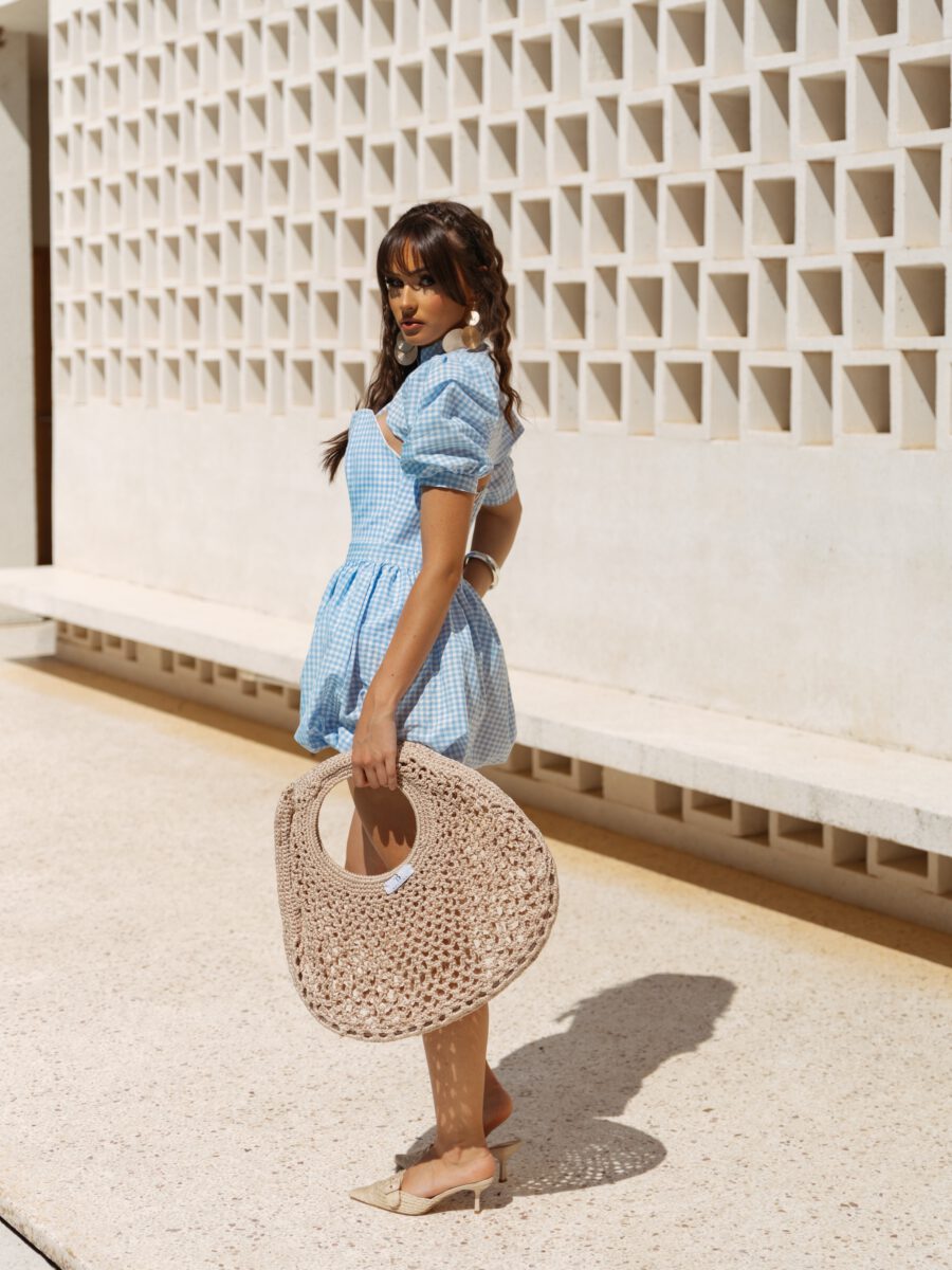 Blué blue gingham set by BETTINA